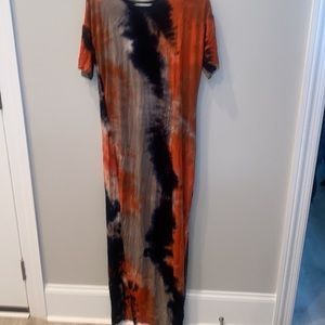 Tie dye long dress